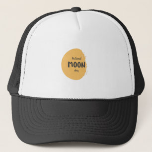 National Moon Day Trucker Hat