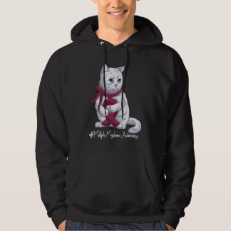 National Multiple Myeloma Awareness Month Burgundy Hoodie