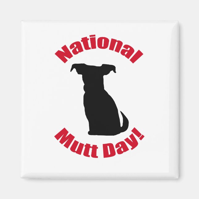 National Mutt Day Magnet (Front)