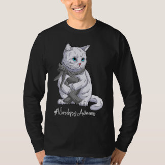 National Narcolepsy Awareness Month Gray Ribbon Cu T-Shirt