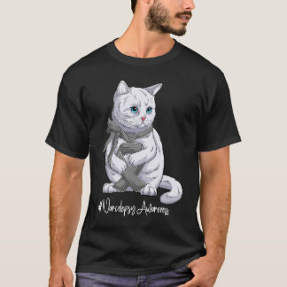 National Narcolepsy Awareness Month Grey Ribbon Cu T-Shirt