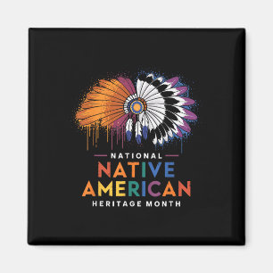 National Native American Heritage Month Heart Magnet