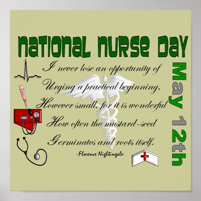 National Nurse Day Poster -- (Front)