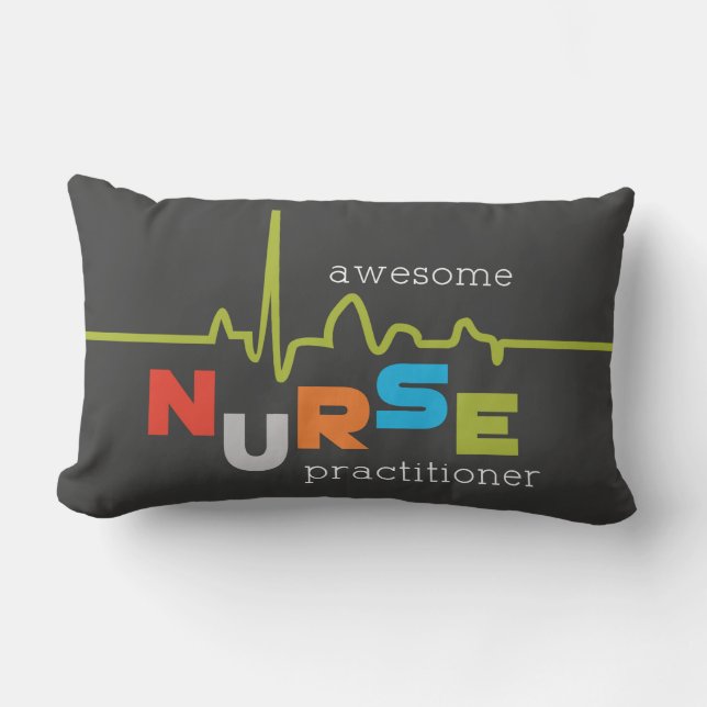 National Nurse Practitioner Week Awesome Lumbar Cushion (Front)