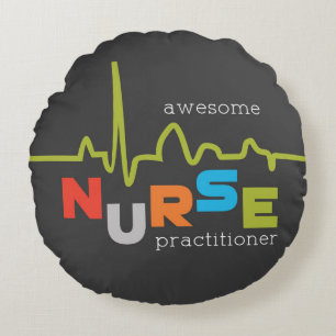 National Nurse Practitioner Week Awesome Round Cushion