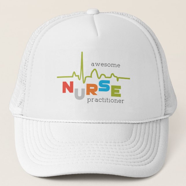 National Nurse Practitioner Week Awesome Trucker Hat (Front)