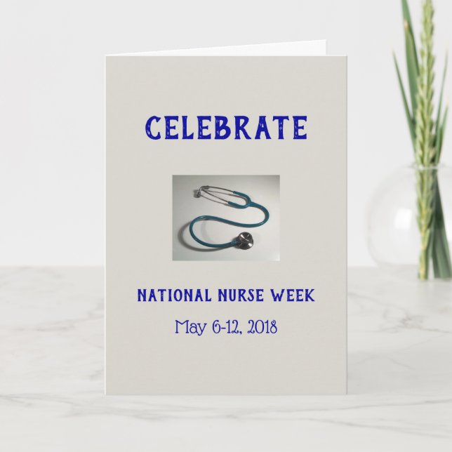 National Nurse Week 2018 Thank You Card (Front)
