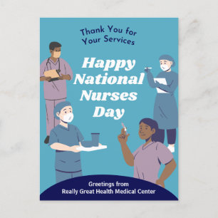 National Nurses Day Customisable Holiday Postcard