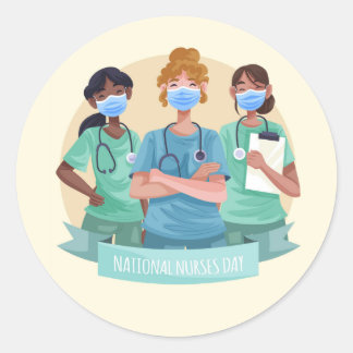 National Nurses Day /  Nurse Appreciation Week  Classic Round Sticker
