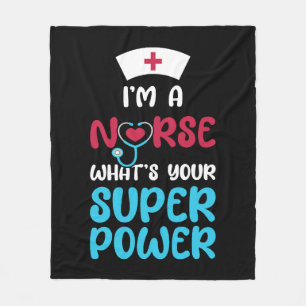 national nurses day. thank you for beeing awesome  fleece blanket