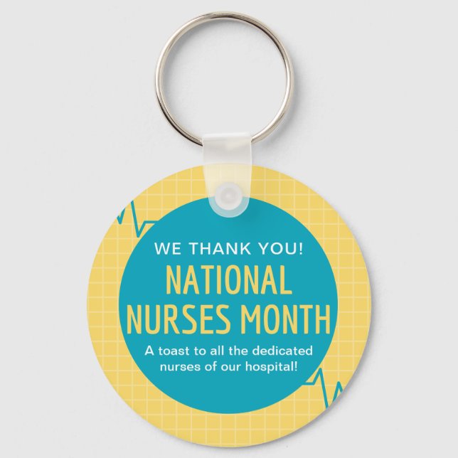 National Nurses Month Key Ring (Front)
