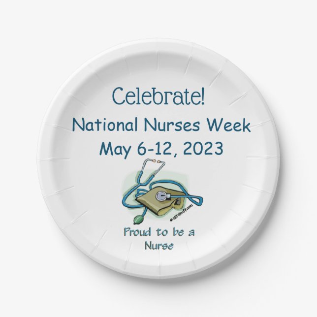 National Nurses Week 2023 Paper Plates (Front)