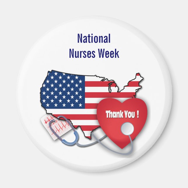 National Nurses Week Gift Magnets (Front)