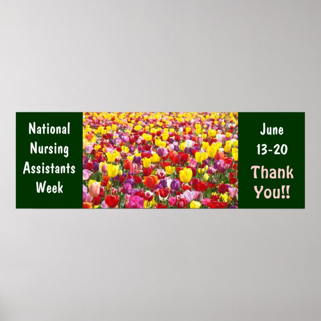 National Nursing Assistants Week poster Thank You (Front)