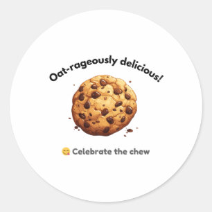 National Oatmeal Cookie Day April 30 Classic Round Sticker