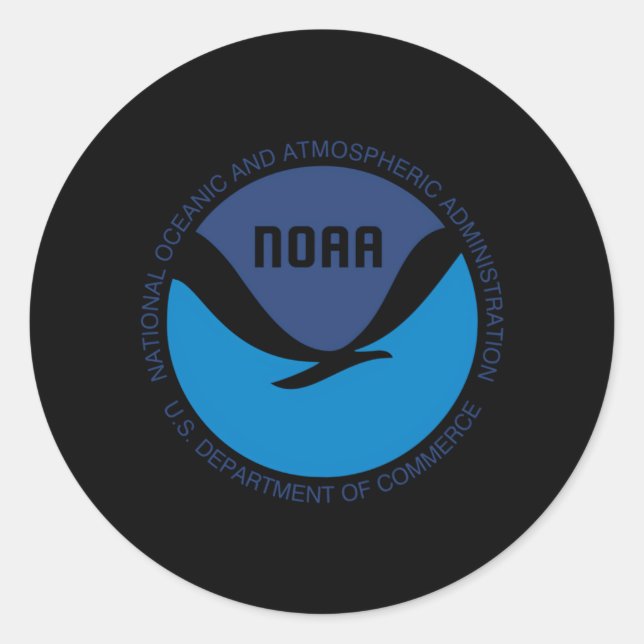 National Oceanic And Atmospheric Administration No Classic Round Sticker (Front)