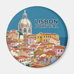 National Pantheon and Alfama Portugal Magnet