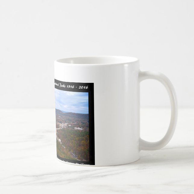 National Park Anniversary Hot Springs Autumn View Coffee Mug (Right)