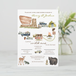 National Park Baby shower invitation dainty