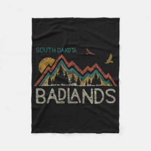 National Park Badlands South Dakota The Mount Rush Fleece Blanket
