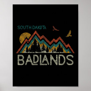 National Park Badlands South Dakota The Mount Rush Poster