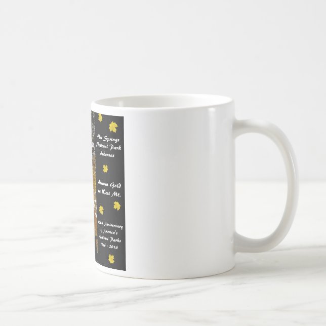 National Park Centennial Hot Springs Autumn Gold Coffee Mug (Right)