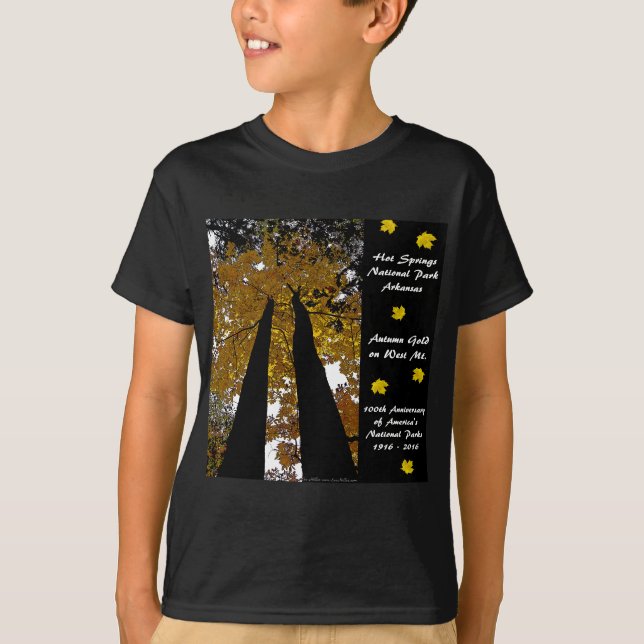 National Park Centennial Hot Springs Autumn Gold T-Shirt (Front)