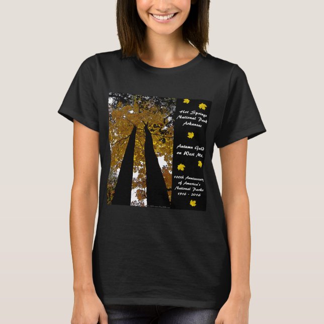 National Park Centennial Hot Springs Autumn Gold T-Shirt (Front)
