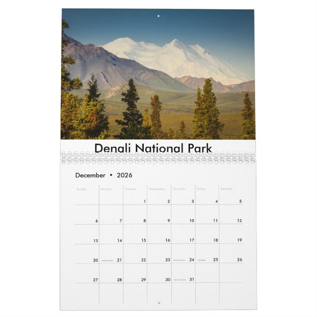 National Park Landscapes Calendar (Dec 2026)
