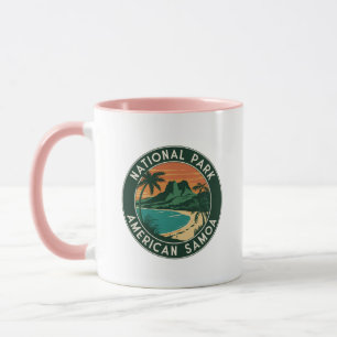 National Park of American Samoa Round Emblem Mug