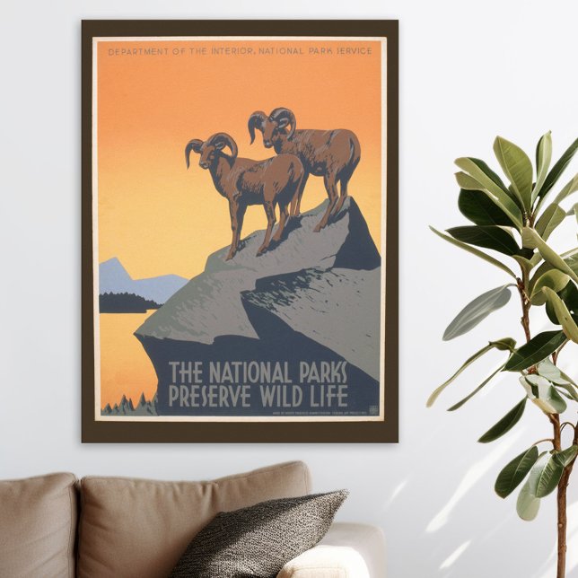 National Park - Preserve Wildlife - Vintage Poster (Creator Uploaded)
