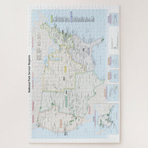 National Park Service Region Map Jigsaw Puzzle