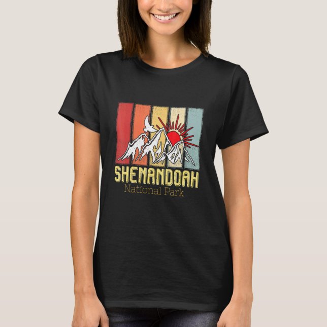 National Park Shenandoah Souvenir Mountains Hike V T-Shirt (Front)