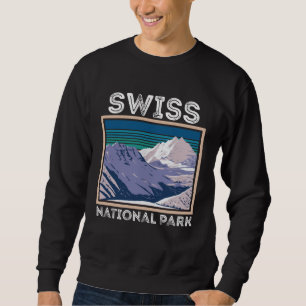 National Park Souvenir Swiss Alps Switzerland Moun Sweatshirt