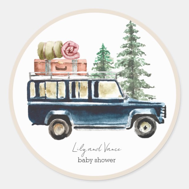National Park Stickers Round label  (Front)