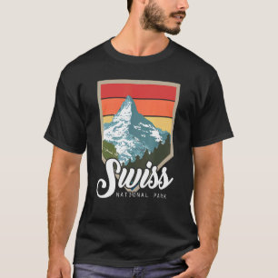 National Park Swiss Souvenir Switzerland Hiking Mo T-Shirt