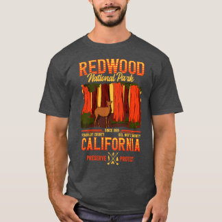 National Park Tee California Bear Redwood National