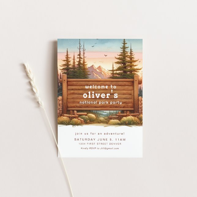 National Park Theme Party Invitation (Creator Uploaded)