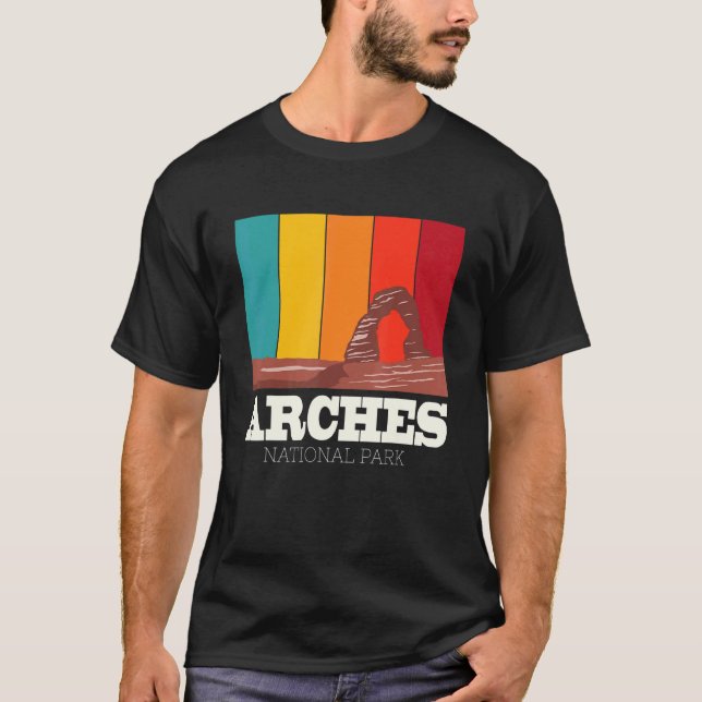 National Park Utah Arches Canyon Rocks Mountains C T-Shirt (Front)