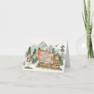 National Park Wedding thank you card