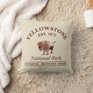 National Park Yellowstone Cushion