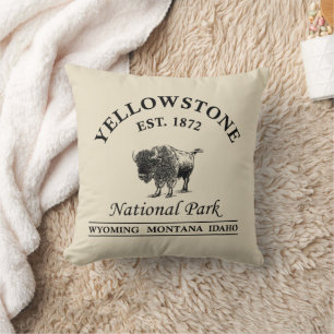 National Park Yellowstone Cushion