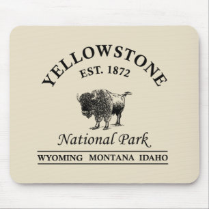 National Park Yellowstone  Mouse Pad