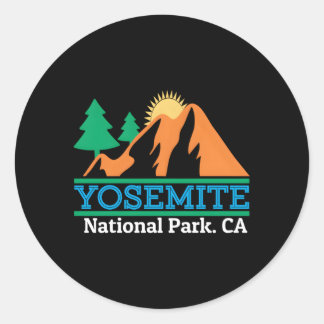 National Park Yosemite Classic Round Sticker