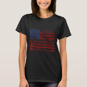National parks american flag patriotic july 4th T-Shirt