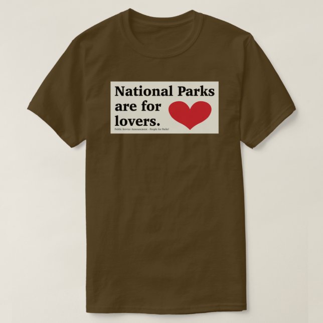 National Parks are for lovers sticker Long T-Shirt (Design Front)