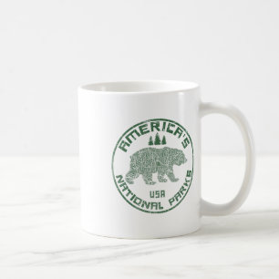 National Parks Bear Hiking Travel Camping Outdoors Coffee Mug