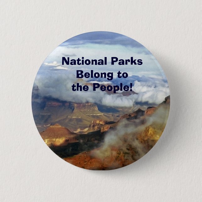 National Parks Belong to the People Button, Pin (Front)