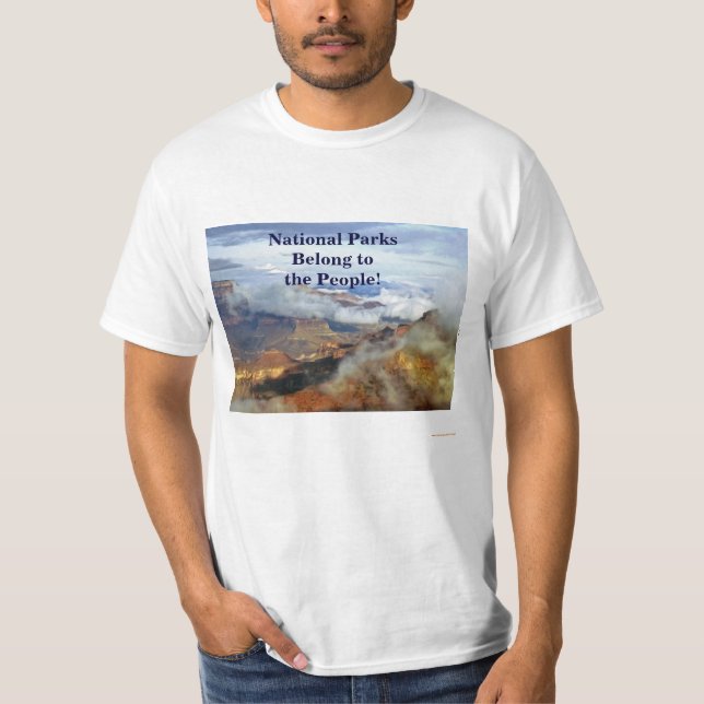 National Parks Belong to the People #DearCongress T-Shirt (Front)