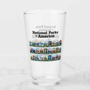 National Parks of the United States of America USA Glass